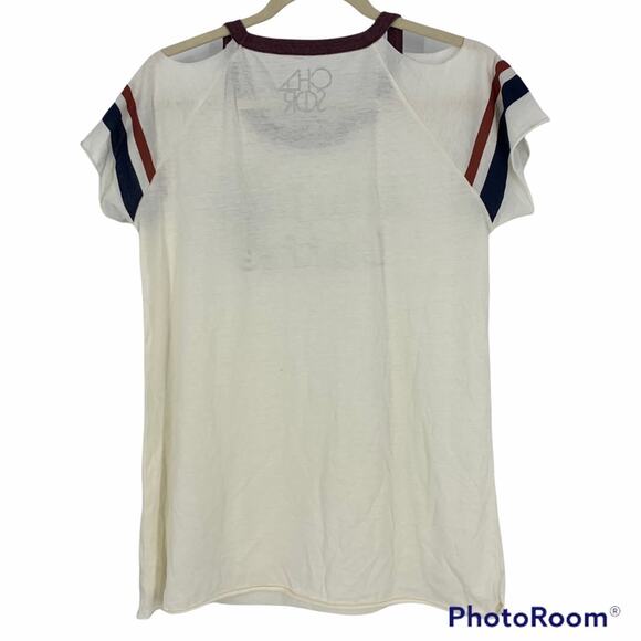 Chaser "Bonjour Coffee" Short Sleeve Knit Cotton T Size Medium - Picture 2 of 7